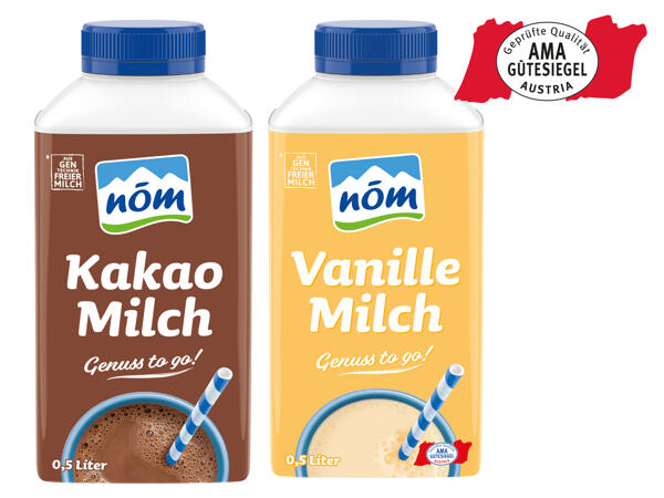 Nöm Kakao- oder Vanille Milch