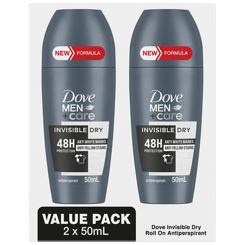 Assorted Men's and Women's Anti-Perspirant Roll on Deodorant 2 Pack 50ml