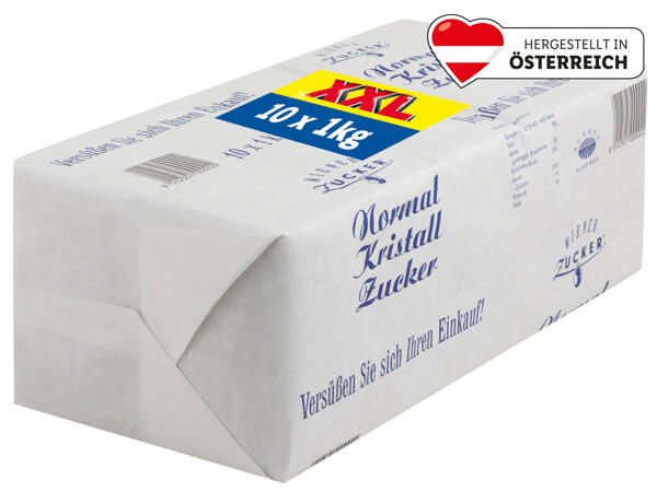 Wiener Zucker Normalkristall Zucker 10x 1 kg
