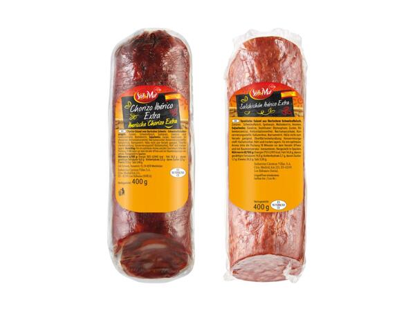Iberischer Chorizo und Salchichón