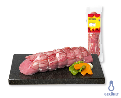 Kalbsfischli mit Kalbsspeck