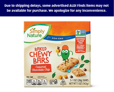Simply Nature 
 Allergy Free Bar Caramel Choco Chip or Coco Loco