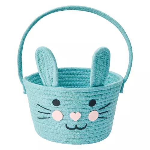 Blue Bunny Character Rope Easter Basket