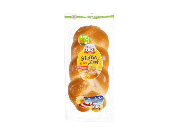 Butter Zopf mit Honig