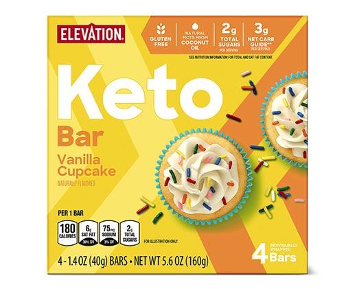 Elevation 
 Keto Bars Mint Chocolate Truffle or Vanilla Cupcake