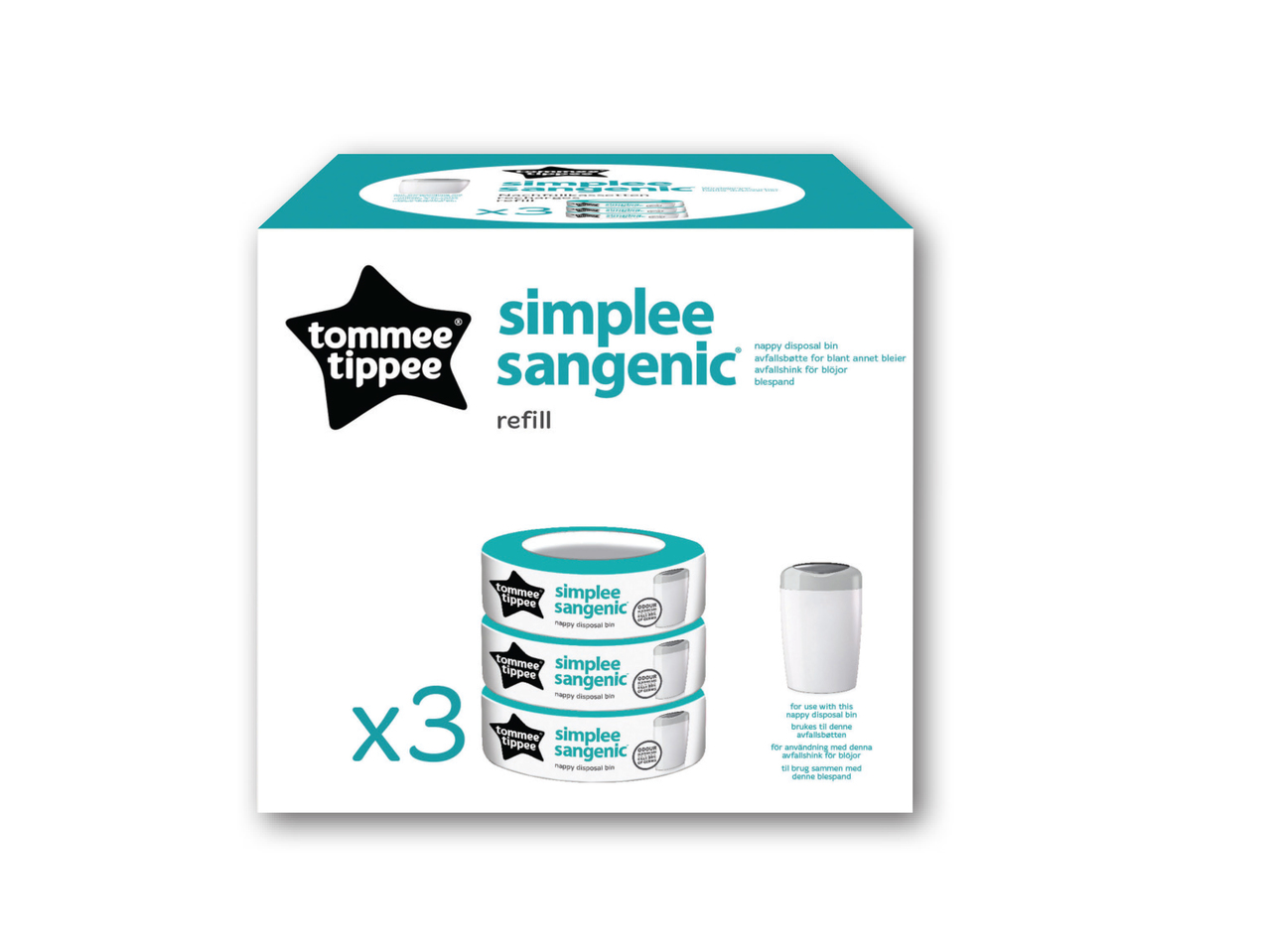 TOMMEE TIPPEE(R) Simplee Sangenic Refills