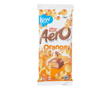 Nestle Aero Orange Chocolate Block 118g