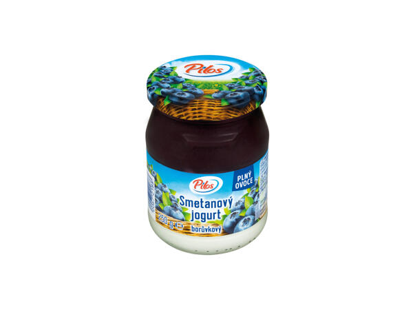 OVOCNÝ SMETANOVÝ JOGURT VE SKLE
