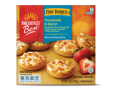 Breakfast Best Bacon, Egg & Cheese or Bacon & Cheese Mini Bagels