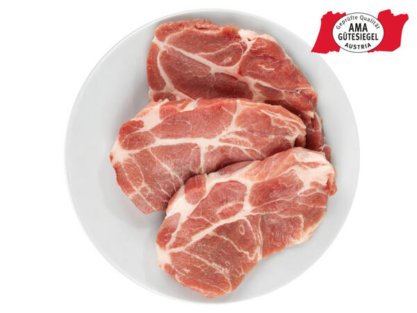Frische Schopfsteaks