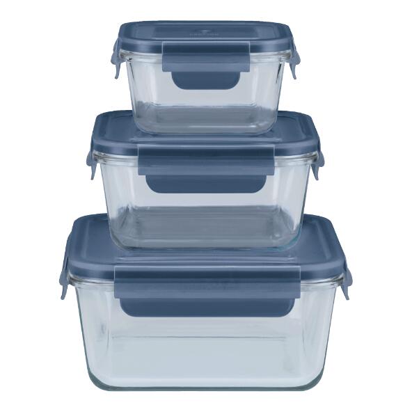 CROFTON(R) Récipients alimentaires en verre, 3 pcs