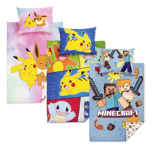 MINECRAFT / POKÉMON Gaming Bettwäsche