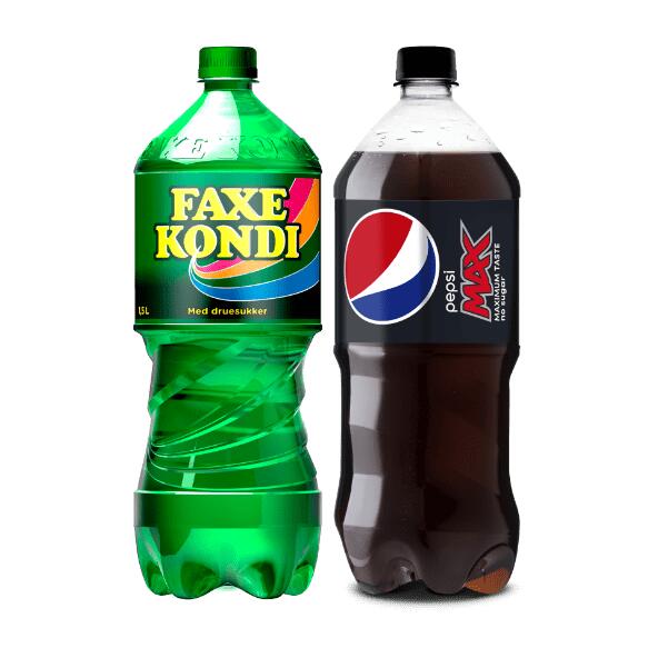 Pepsi max eller Faxe kondi