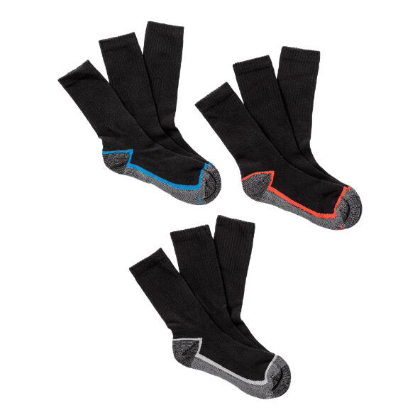 TOPCRAFT(R) 				Chaussettes de travail, pack de 3
