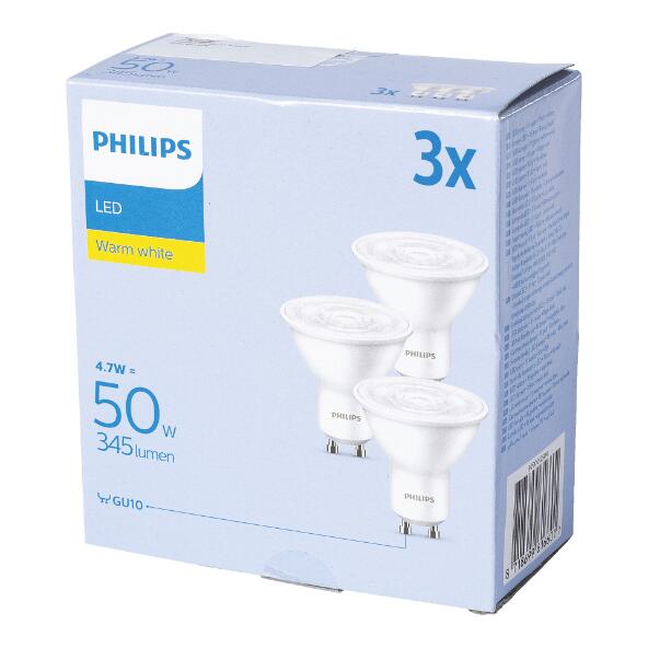 PHILIPS(R) 				Ledlampen, 3 st.