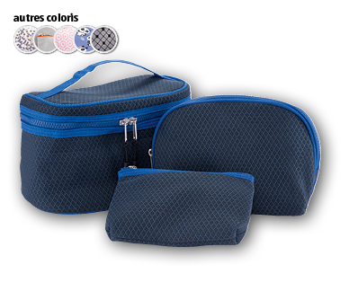 Lot de trousses de toilette, 3 pièces