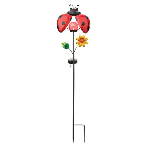 Belavi Ladybug Solar Garden Stake