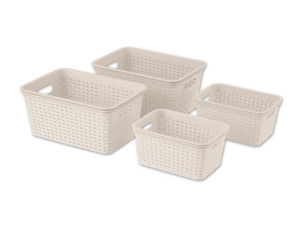Aufbewahrungskorb-Set, 4-teilig