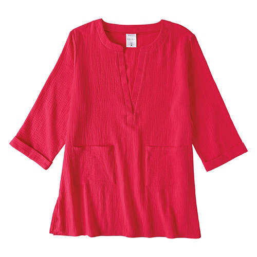 Ladies Beach Cover Up - Pink, L