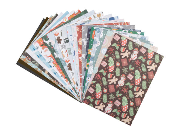Crelando Christmas Craft Paper / Card Assortment