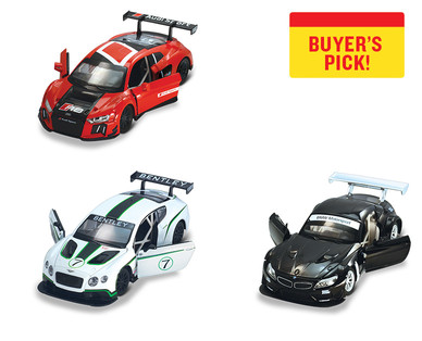 Metal Speed Zone Light & Sound Die Cast Car