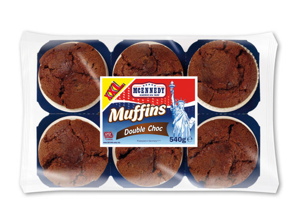 Muffins med chokoladestykker