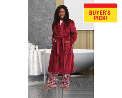 Serra Ladies' Micro Plush Bath Robe