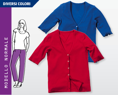 Cardigan in jersey da donna BLUE MOTION