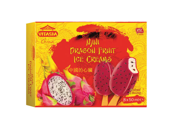 Mini Dragon Fruit Ice Creams