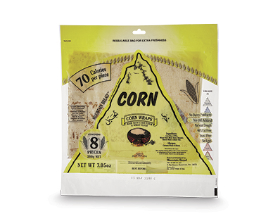 Mountain Bread Corn 8pk/200g