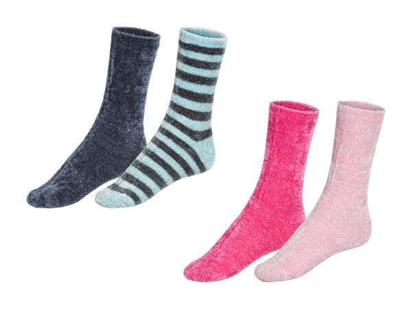 Chaussettes en chenille, 2 paires