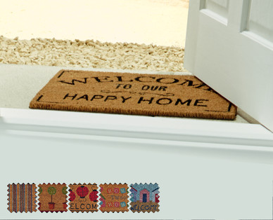 Stencilled Coir Mat