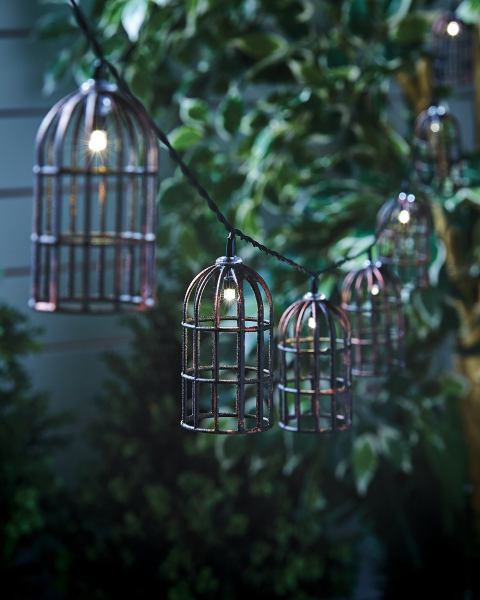 Bird Cage Solar String Lights