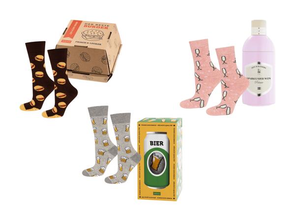 Chaussettes dans un emballage cadeau