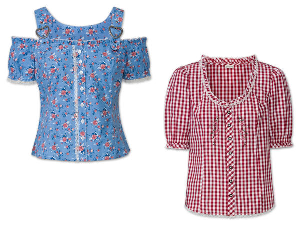 Damen Trachtenbluse