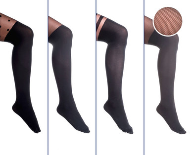 BLUE MOTION Damen-Strumpfhose „Overknee Look"