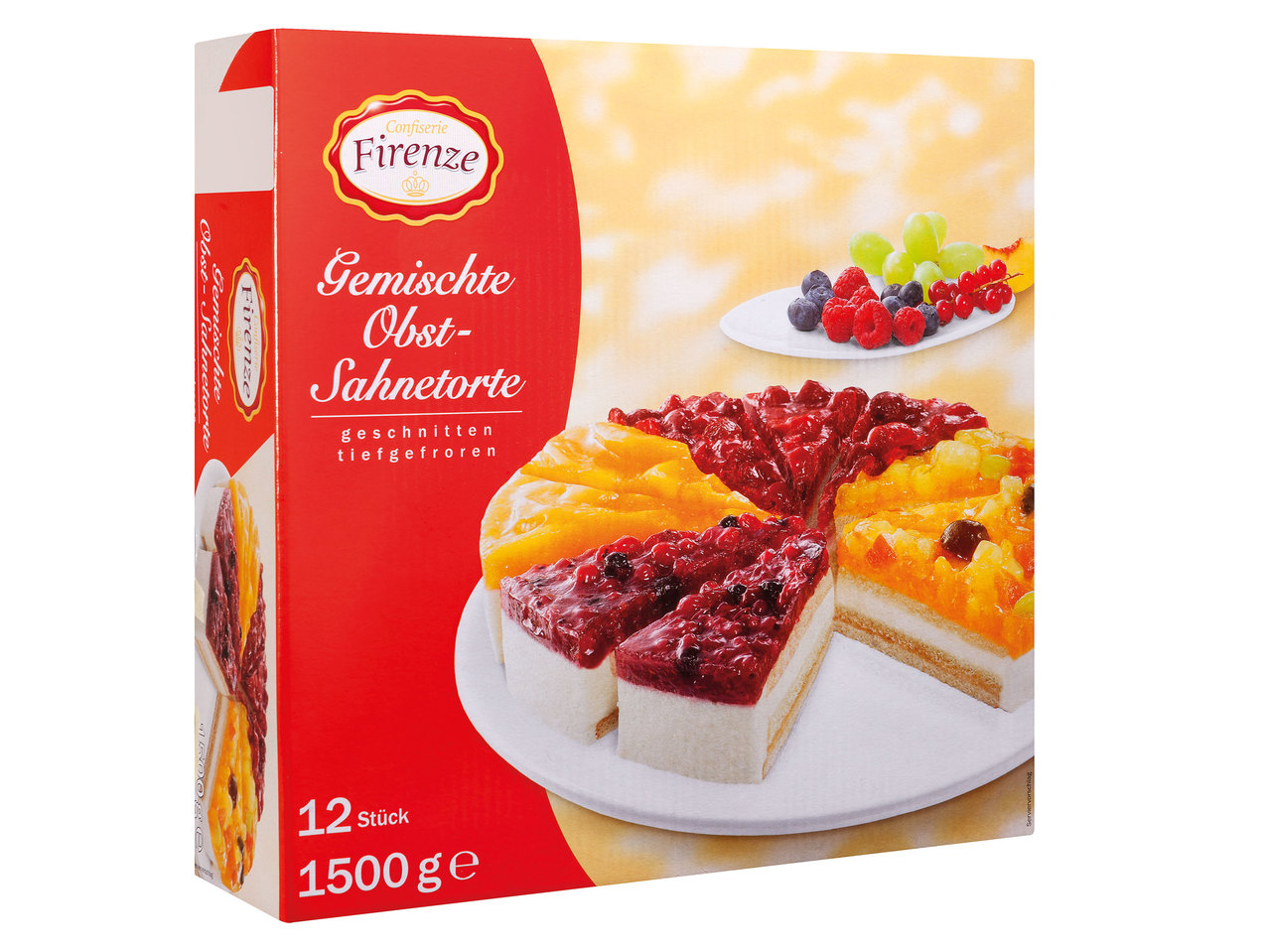 CONFISERIE FIRENZE Gemischte Obst-Sahnetorte