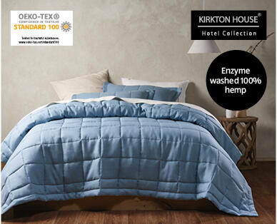 Hemp Coverlet Set – Queen/King Size