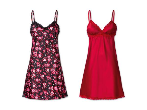 Damen Satin-Nachthemd