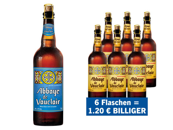 ABBAYE DE VAUCLAIR Bière Blanche oder Bière Blonde