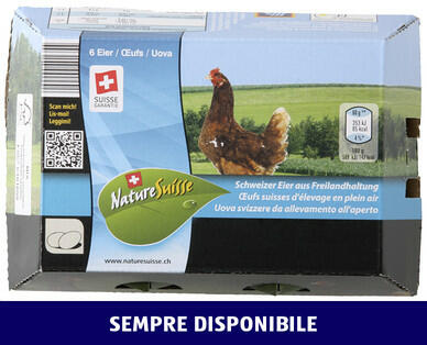 NATURE SUISSE 
 UOVA SVIZZERE DA ALLEVAMENTO ALL'APERTO