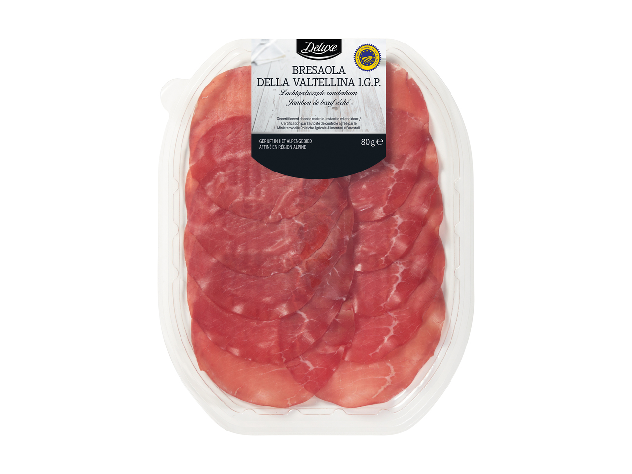 Italiaanse bresaola gesneden IGP