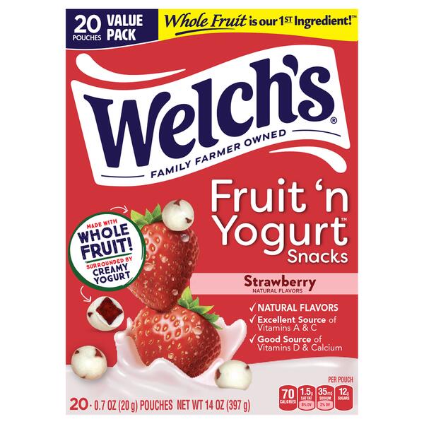 Welch's Strawberry Fruit N Yogurt Snacks