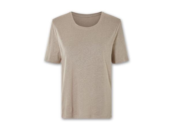 Damen/​Herren Leinen T-Shirt
