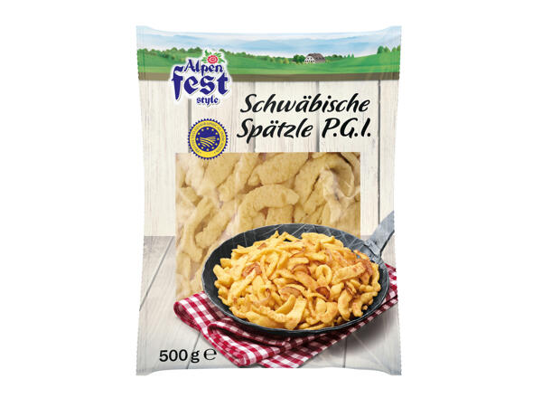 Schwäbische Spätzle PGI or Schupfnudeln