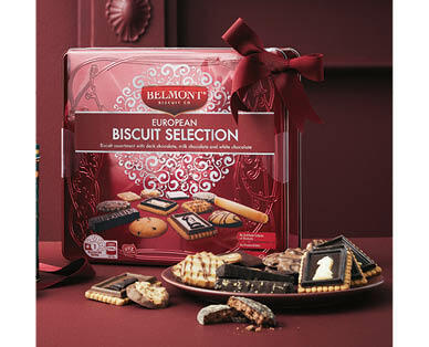 European Chocolate Biscuit Selection Tin 800g