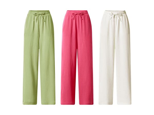 Pantalon en mousseline
