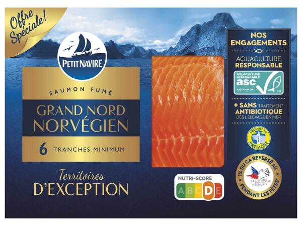 Petit Navire saumon fumé Grand Nord Norvégien