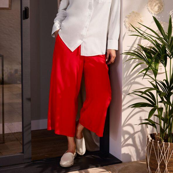 UP2Fashion(R) 				Pantalon en lin/viscose