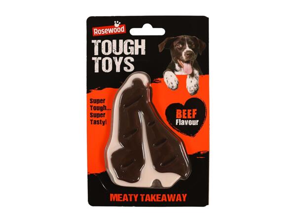 Rosewood Meaty Takeaway Dog Toys - Beef Steak